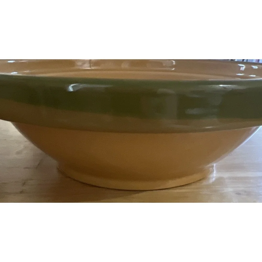 Set Of 2 Val Do Sol Made in Portugal Serving Bowls Golden Yellow Green